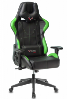 Кресло игровое Zombie VIKING 5 AERO черный/салатовый эко.кожа с подголов. крестов. пластик VIKING 5  фото