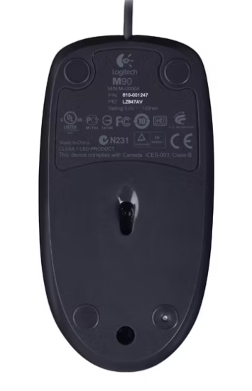 Мышь Logitech M90 Black USB (910-001793)  фото