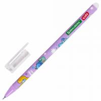 Ручка стираемая гелевая BRAUBERG KIDS "AMONG CATS", СИНЯЯ, линия 0,35мм, 144099 фото