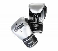 Перчатки боксерские Clinch Punch 2.0 серебристо-черные 12 унций C141  фото