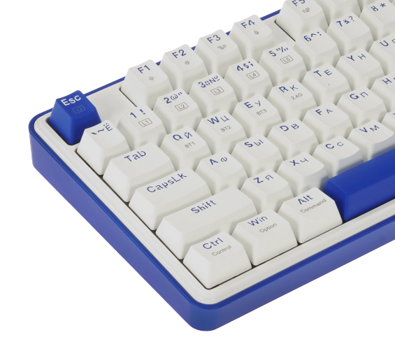 Клавиатура механическая Redragon Faye Pro RGB Bluetooth, Wireless, бел/син фото