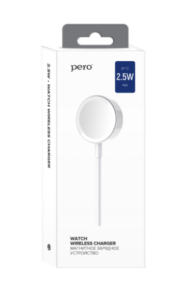 Беспроводное зарядное устройство магнитное PERO TC09 для Apple Watch магнитное фото
