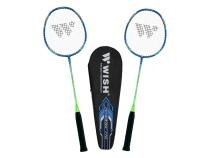 Набор для бадминтона WISH Fusiontec 770K (2 ракетки), синий/зеленый фото