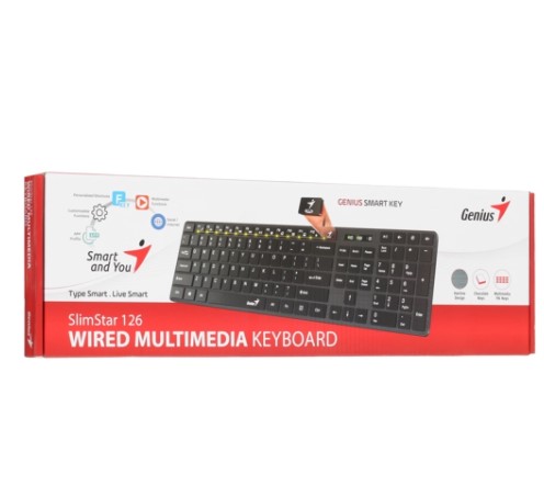 Клавиатура Genius SlimStar 126 Black USB фото