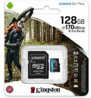 Карта памяти MicroSD 128GB Kingston UHS-I U3 (SDCG3/128GB) фото