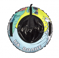 Тюбинг D-1000 мм Snowstorm модель BZ-100_WAVE, 100 см, голубой с черным W112880 фото