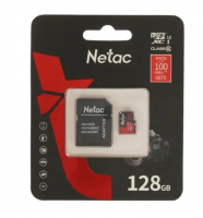 Карта памяти MicroSD 128GB Netac P500 Extreme PRO A1/Class 10 (100 Mb/s) (NT02P500PRO-128G-R) фото