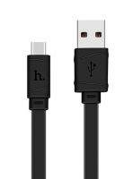 Кабель USB - Type-C HOCOX5 Bamboo, 1.0м, плоский, 3.0A, чёрный 6957531042693 купить ЦИТ Кабель USB - Type-C HOCOX5 Bamboo, 1.0м, плоский, 3.0A, чёрный 6957531042693 фото