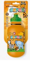 Велофляга TRIX Safari детская, 500 мл, защитная крышка, LDPE, оранжевая фото