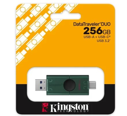 USB флеш-накопитель 256GB Kingston DataTraveler Duo G2 зел/черн USB3.0 (DTDEG2/256GB) фото