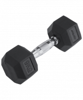 Гантель обрезиненная STARFIT DB-301  9 кг, черная фото