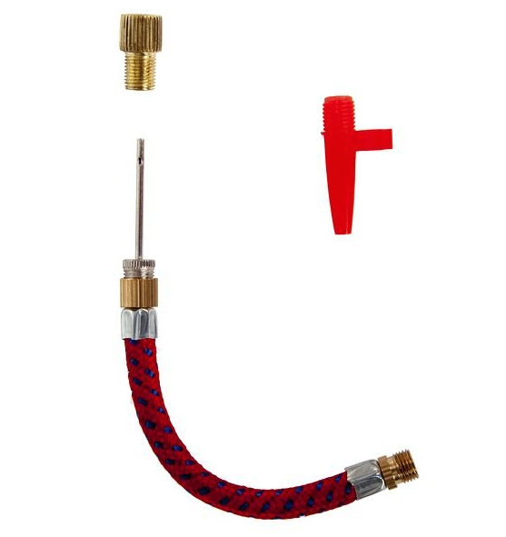 Комплект насадок для насоса: Для мячей, для надувных элементов, переходник с велониппеля, шланг.Х887 фото