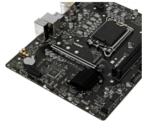 Материнская плата MB MSI PRO H610M-E <S-1700 Intel H610 2xDDR5 mATX AC`97 8ch(7.1) GbLAN+VGA+HDMI> фото