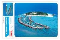 Коврик для мыши Buro BU-M10020 рисунок/тропический отель фото