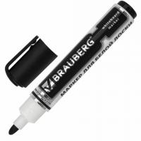 Маркер стираемый для белой доски ЧЕРНЫЙ, BRAUBERG "Neo", ЧЕРНЫЙ, с клипом, 5 мм, 150487 фото
