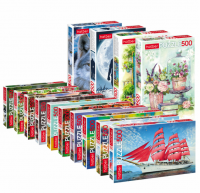 Пазл картонный 500 элементов АССОРТИ фото