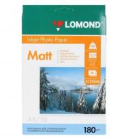 Фотобумага Lomond 0102068 A5/180г/м2/50л./белый матовое для струйной печати  фото