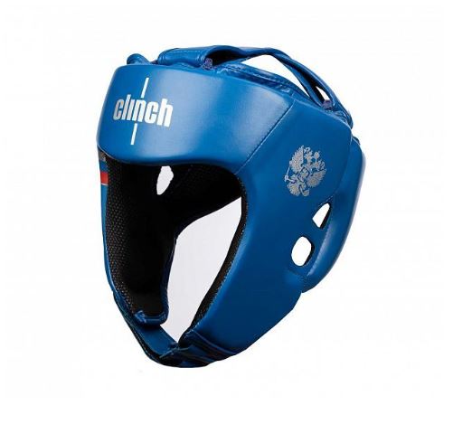 Шлем боксерский "Clinch Olimp Dual" синий р.XL фото