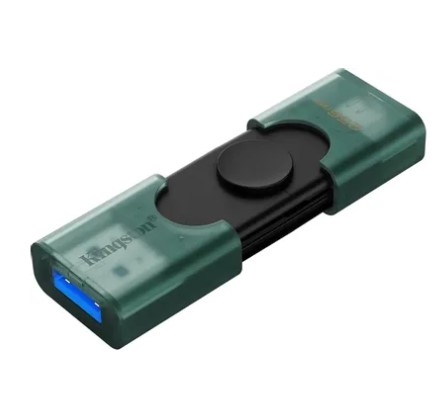 USB флеш-накопитель 256GB Kingston DataTraveler Duo G2 зел/черн USB3.0 (DTDEG2/256GB) фото