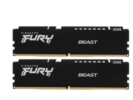 Оперативная память DDR5 32Gb (2x16Gb) (PC5-41600) 5200MHz Kingston FURY Beast RGB EXPO KF552C36BBEAK фото