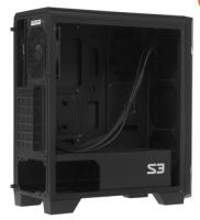 Корпус ZALMAN S3 TG Midi-Tower, без БП, черный фото