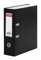 Папка-регистратор ШИРОКИЙ КОРЕШОК 90 мм с покрытием из ПВХ, черная, BRAUBERG, 271835 фото