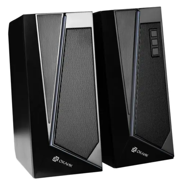 Колонки Оклик OK-125 2.0 черный 12Вт фото