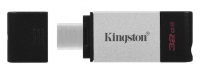 USB флеш-накопитель 32GB Kingston DataTraveler 80 черный/серебро USB 3,0 (DT80/32GB) фото
