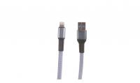 Кабель Type-C - Lightning "Maverick" C4 1,2м текстиль/металл серый (30W) купить ЦИТ Кабель Type-C - Lightning "Maverick" C4 1,2м текстиль/металл серый (30W) фото