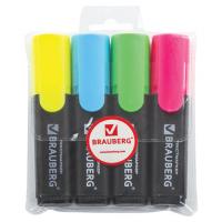 Набор текстовыделителей 4 цв. BRAUBERG, АССОРТИ, "Contract", линия 1-5 мм, 150394 купить ЦИТ Набор текстовыделителей 4 цв. BRAUBERG, АССОРТИ, "Contract", линия 1-5 мм, 150394 фото