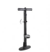 Насос напольный с манометром Bike Parts PAC 38x530, высокопрочный пластик, авто/вело ниппель + игла  фото