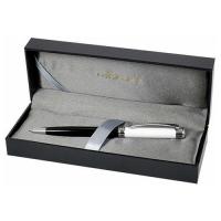 Ручка шариковая подарочная Manzoni ALESSANDRIA Классический синий 1 мм корпус металл черно-бел. мета фото