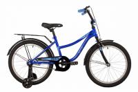(м) Велосипед детский NOVATRACK 20"203WIND.BL22 синий, защита цепи А-тип, пер.ручн, зад нож тормоз., фото