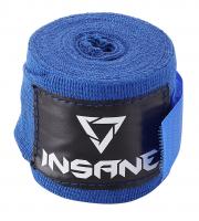 Бинт боксерский INSANE BASE IN22-HW300, хлопок, синий, 3,5 м фото