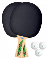 Набор н/т Donic-Schildkröt Fetzner 400 FSC Set (2 ракетки + 3 мяча) фото