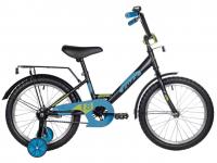 (м) Велосипед детский FOXX 18"183SIMPLE.BK5 чёрный, сталь, тормоз нож, крылья, багажник, защита А-ти фото