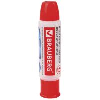 Клей канцелярский двусторонний BRAUBERG, 45 мл, с узким и широким аппликаторами, 227534 фото