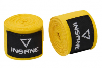 Бинт боксерский INSANE FIGHT IN23-HW600, хлопок/нейлон, желтый, 4,5 м фото