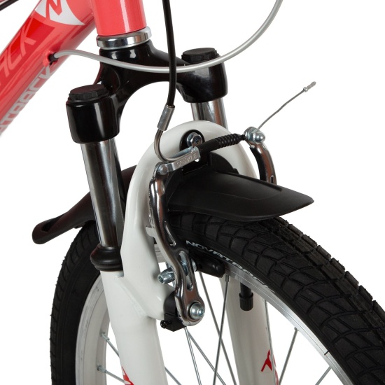 (м) Велосипед детский NOVATRACK 20"20AH6V.NOVARA.CRL22 алюм., коралловый, 6-скор, TY21/TS38/SG-6SI,  фото