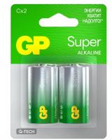 Батарея GP Super G-Tech Alkaline 14A LR14 C (2шт) блистер GP 14AA21-2CRSBC2  фото