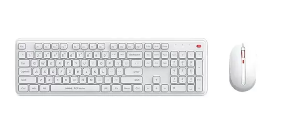 Комплект клавиатура + мышь Xiaomi MIIIW Wireless Keyboard and Mouse Combo Gen 3 (MW24PB03) белая фото