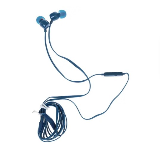 Наушники с микрофоном JBL T110 Синие фото
