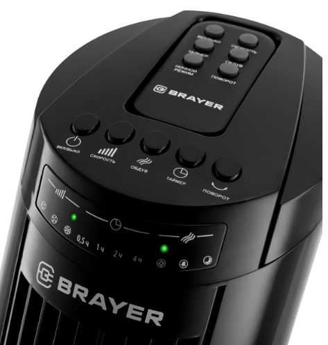Вентилятор колонный BRAYER BR4958BK фото