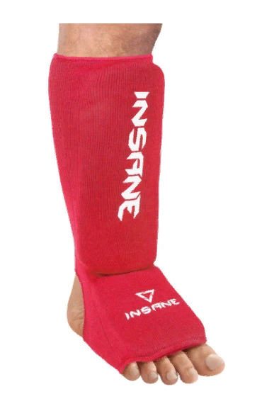 Защита голень-стопа INSANE CUPRUM IN22-SG100, полиэстер/спандекс, красный (L) фото