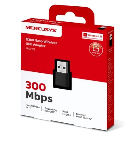 Wi-Fi адаптер Mercusys MA12N USB 2.0  фото