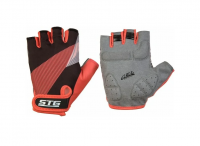 (м)Перчатки STG мод.912 с защитной прокладкой,застежка на липучке,размер ХЛ,черн/красный Артикул: Х8 фото