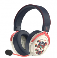 Игровые наушники с микрофоном A4 Bloody  MR595 Proxy Boom бежевый/черный мониторные BT/Radio фото