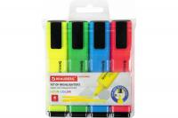 Набор текстовыделителей 4 ЦВЕТА, BRAUBERG "ORIGINAL NEON", линия 1-5 мм, 152215 фото