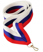 Лента (шир.11 мм) V8-W/BL/R Триколор фото