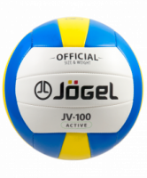 Мяч волейбольный Jögel JV-100, синий/желтый УТ-00019883 фото